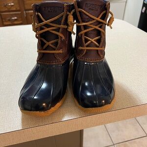 Sperry Dark Brown and Black Waterproof Boots